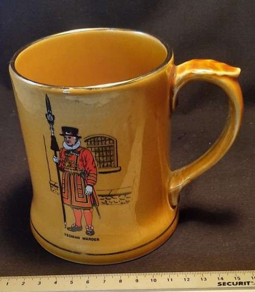 Beer Mug London Yeoman Warden Made in England London Made by Wade
