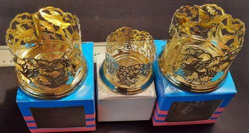 X mas Candle holder three pc