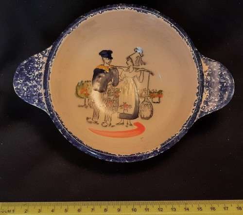 Cereal Bowl  From Cherbourg France Faiencerie