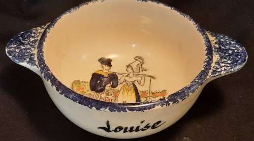 Cereal Bowl  From Cherbourg France Faiencerie