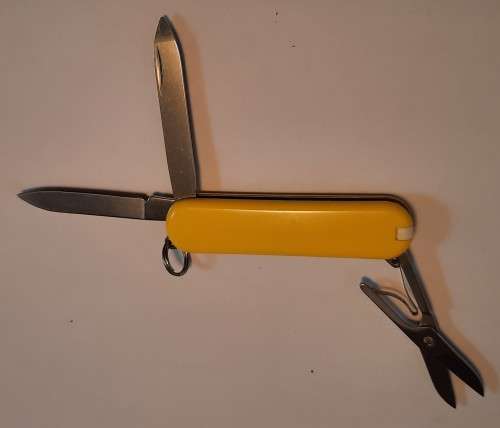 Victorinox Swiss Army Knife - Classic Yellow with logo