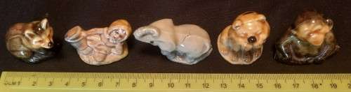 Wade Whimsie Animals Figures five pieces as per pictures