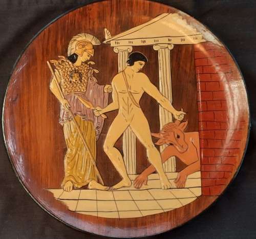 Pottery Greek Plate 25 cm made in Greece