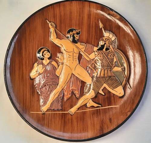 Pottery Greek Plate 25 cm made in Greece