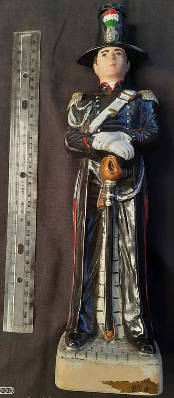 Vintage porcelain Decanter from 1960-1970 Carabinieres limited edition no 02663