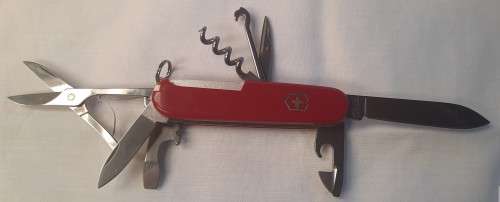 Swiss Army Knife (Climber) Victorinox Red scales and logo on back scale
