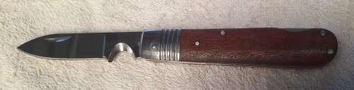 Electricians Pocket Knife Lockback ,Handle Material Wood