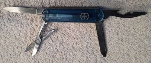 Victorinox Swiss Army Knife -Blue Translucent Scales- Manager