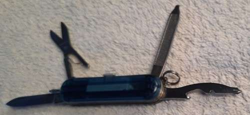 Victorinox Swiss Army Knife -Blue Translucent Scales- Manager