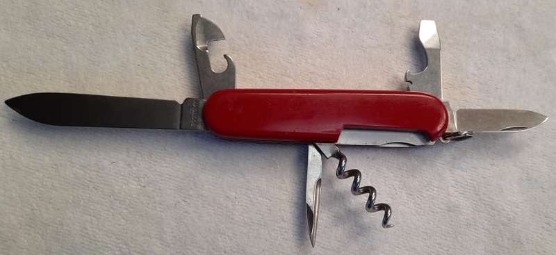 Victorinox Swiss Army Knife -  Spartan/Standard Older Spartan Red Scales with ICI Logo on scale