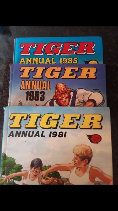 Tiger annuals x 3 (1981, 1983 and 1985)