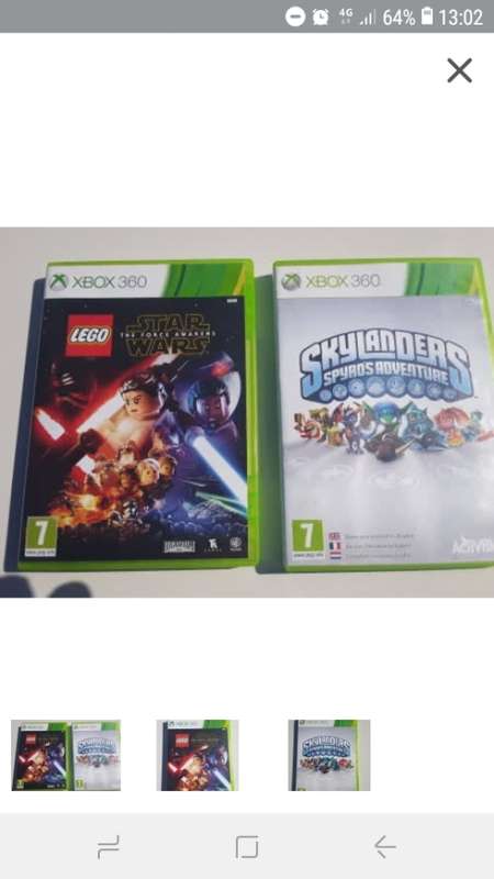 Xbox 360 twin pack (Lego Star Wars and Skylanders Spyros Adventure)