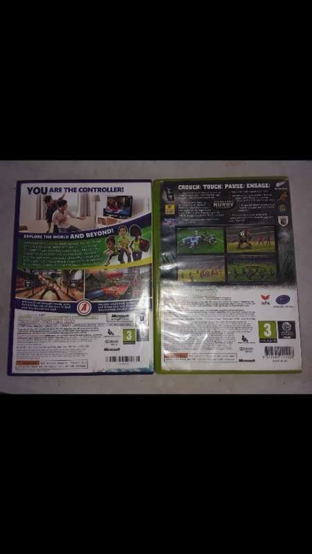 Xbox 360 Twin Pack (Jonah Lomu Rugby Challenge and Kinect Adventures!)
