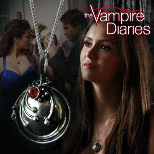 The Vampire Diaries: Elena's Vervain Necklace Pendant/Locket (Silver)
