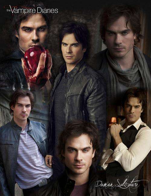Giant 'The Vampire Diaries - Damon Salvatore' Cast Throw Blanket