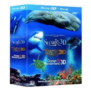 Jean-Michel Cousteau's Film Trilogy (Dolphins & Whales/Sharks/Ocean Wonderland) [Blu-ray 3D]