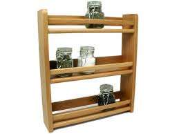 House of York Spice Rack - Green and Oak Colour