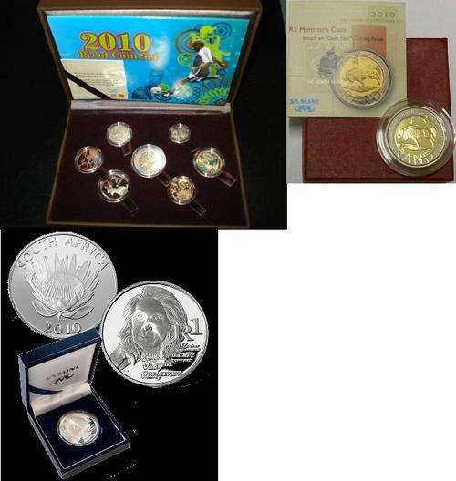 2010 Coin Set (Proof, Oom Paul,& Protea R1)