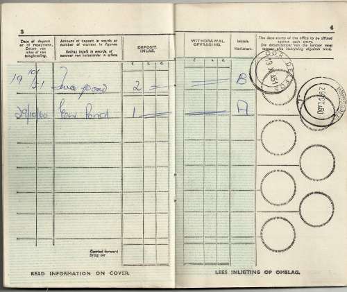 POST OFFICE SAVINGS BANK - "BANK BOOK" AS ILLUSTRATED!