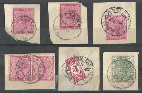 NATAL - A GREAT SELECTION OF POSTMARKS! UNCHECKED!