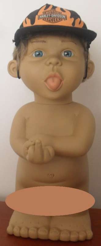 A VERY RUDE "BIKER" DOLL BY "JOIMY", SPAIN - FAULTLESS CONDITION!