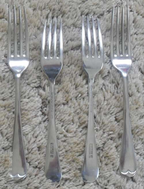 VINTAGE CUTLERY AS ILLUSTRATED. ELECTROPLATE EPNS, UNION OF S.A.