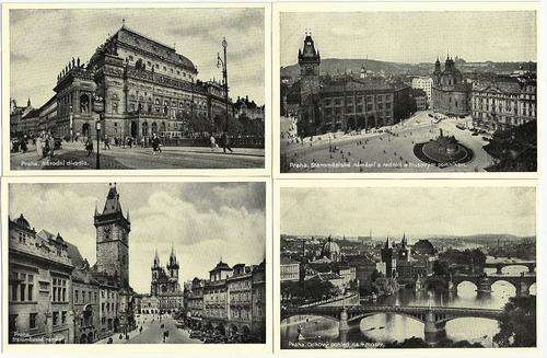 VINTAGE POSTCARDS (17 UNUSED) - IMAGES OF PRAGUE (PRE-1945).