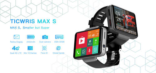 Ticwris Max S 4G Smart Watch Phone Android 7.1 MTK6739 Quad Core 3GB / 32GB