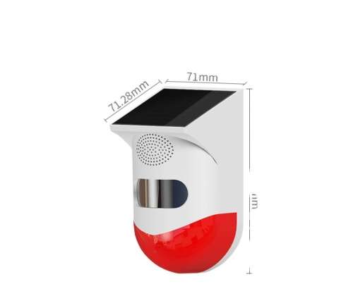 BuySave Home Security Outdoor Solar Powered Motion Sensor Smart