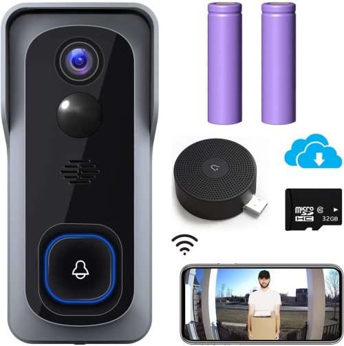 Video Doorbell Intercom Tuya Smart 2MP 1080p Waterproof Wifi