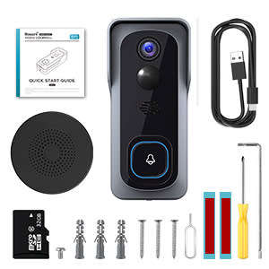 Video Doorbell Intercom Tuya Smart 2MP 1080p Waterproof Wifi