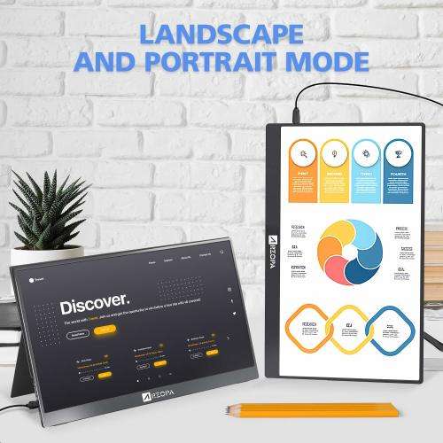 BuySave Arzopa 15.6inch 1080P Portable Monitor DEMO with Protective Cover