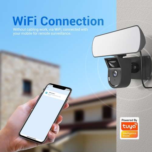 ESCAM QF615 Home Security Camera Floodlight 2MP PIR motion detection