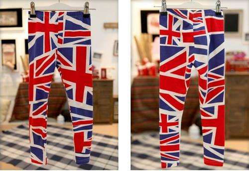 MAY SALE  Union Jack - British Flag - leggings / tights 2-3 years