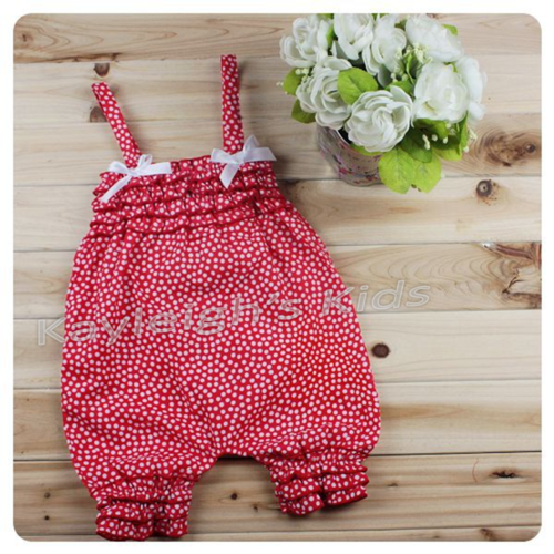 APRIL SALE  Red and white dot dungarees 18-24 months