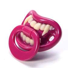 Lil vampire funny teeth pacifier dummy