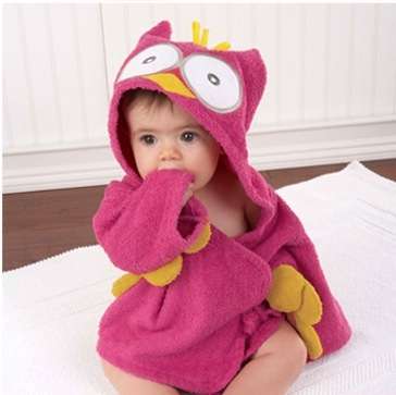 Baby towel / gown Owl 6-18 months