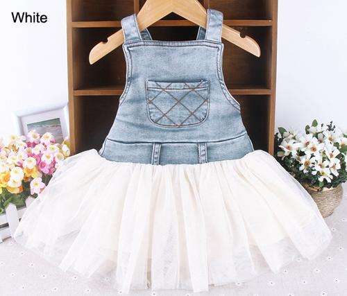 Faded denim tutu. White. 2-3 years