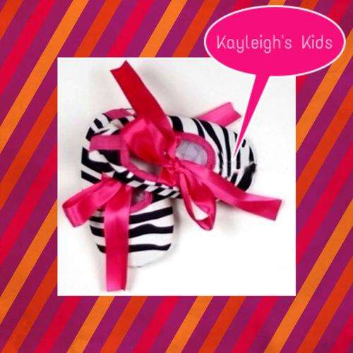 Zebra print soft baby shoes 13 cm approximately 12-18 months