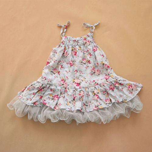 Floral and net dress aqua available 1x 2-3 or 1x3-4 years