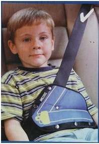 Safety harness, car seat belt restraint/positioner for kids - Pink
