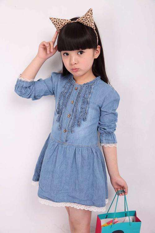 Debbie Denim long sleeve dress 2-3 years