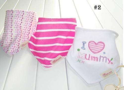 Dribbler bib I love Mummy 3 pack
