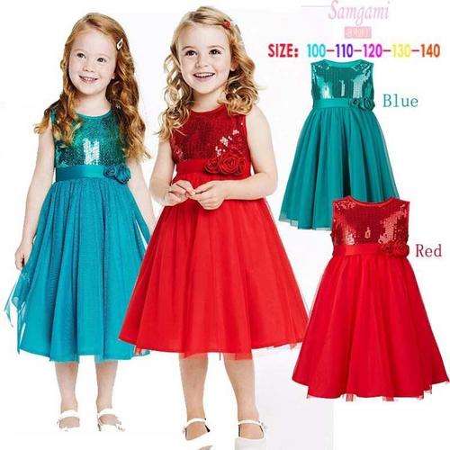 Red sequins dress * ideal for Christmas * 2-3 or 4-5 years