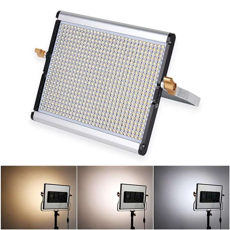 DW Professional LED Studio Camera Light With Stand And 2 Rechargeable Battery CRI95/2500K-9000K - W4