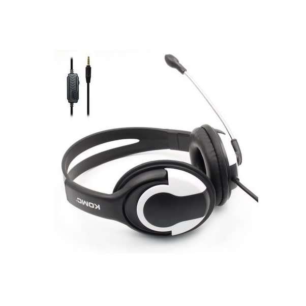 DW KOMC S66 Gaming Headphone with Mic 3.5mm Aux for ps4 Xbox one - White