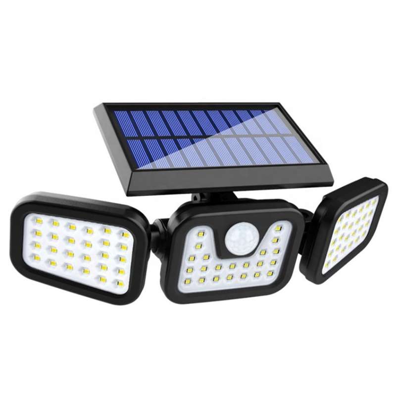 DW Tripple Head Solar Power Outdoor Waterproof LED Motion Sensor Wall Light -  W771A
