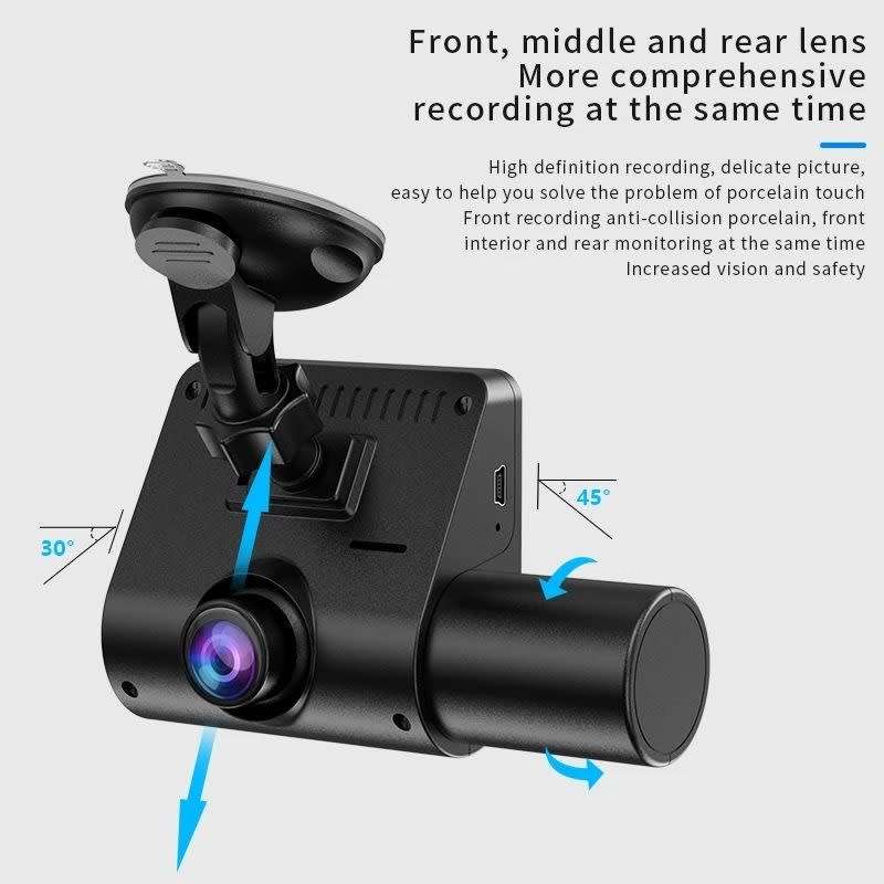 DW Dual Camera Car Dash Cam 1080P - M-08