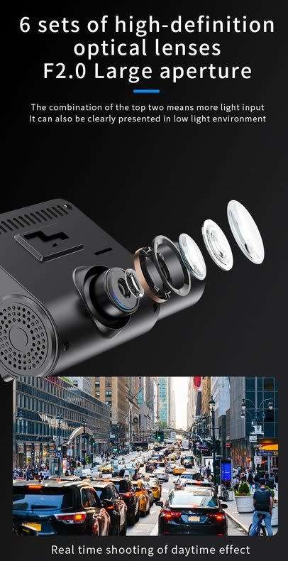 DW Dual Camera Car Dash Cam 1080P - M-08
