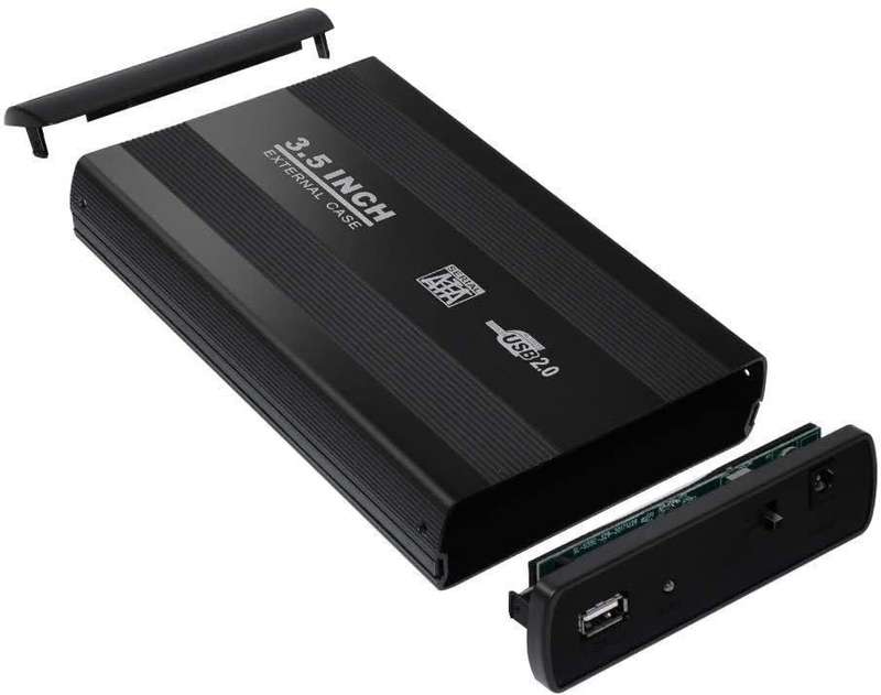 DW 3.5 Inch HDD External Case USB 2.0 - Black
